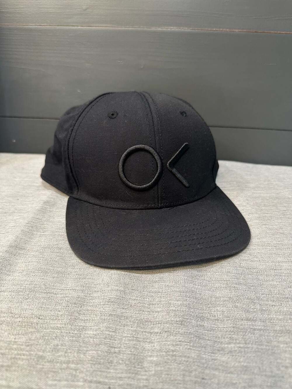 Outerknown Black Logo Snapback Hat